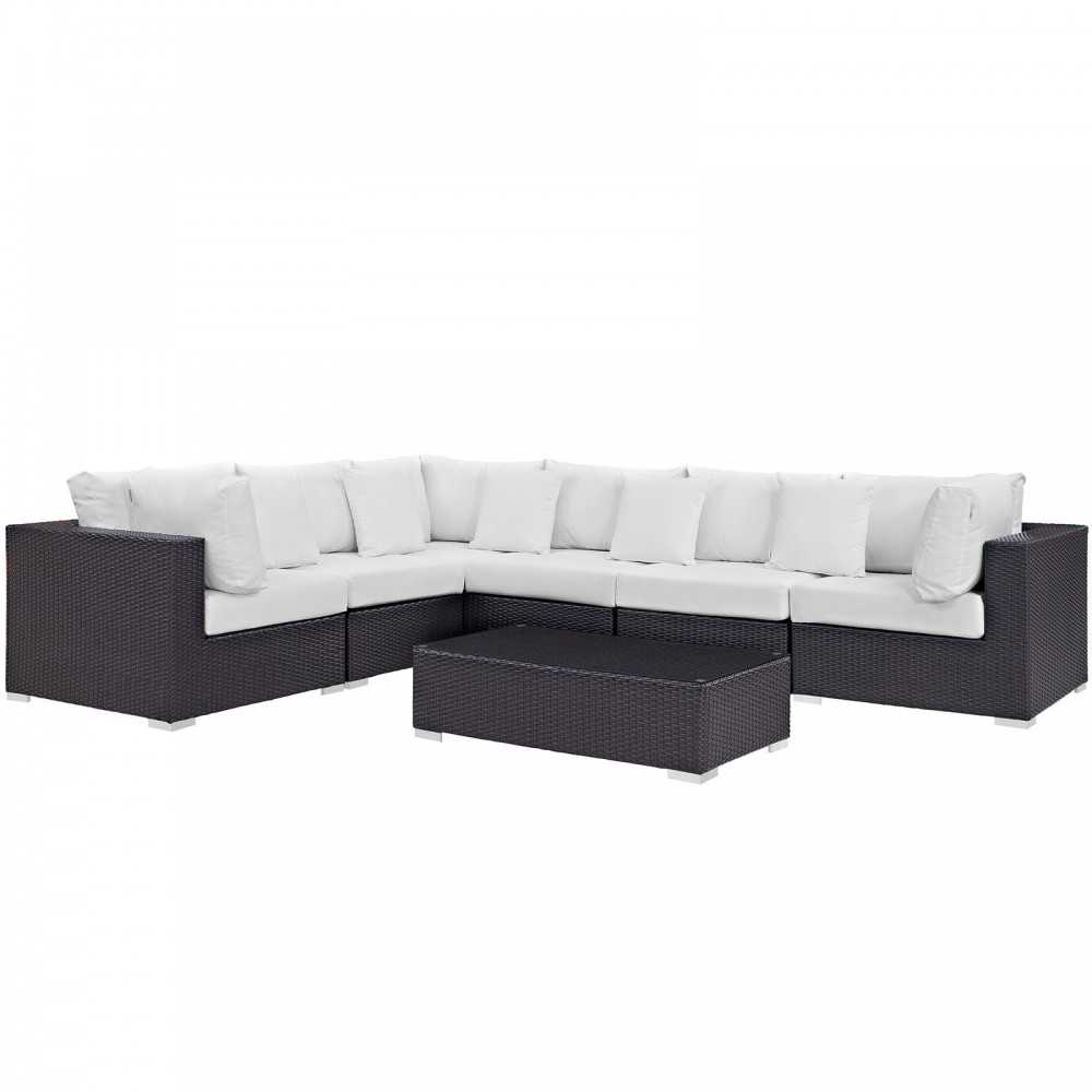 Convene 7 Piece Outdoor Patio Sectional Set