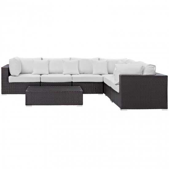 Convene 7 Piece Outdoor Patio Sectional Set