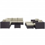 Convene 10 Piece Outdoor Patio Sectional Set