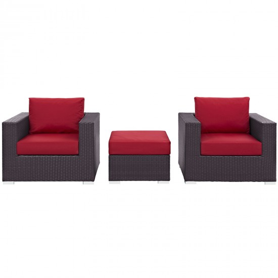 Convene 3 Piece Outdoor Patio Sofa Set