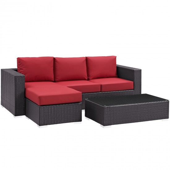 Convene 3 Piece Outdoor Patio Sofa Set