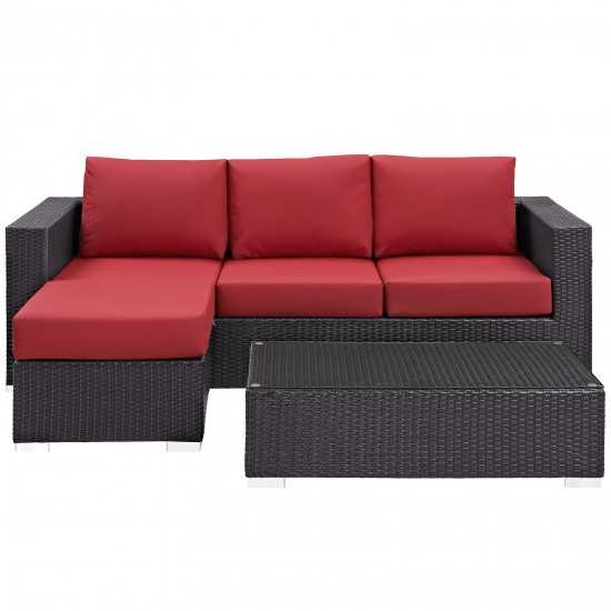 Convene 3 Piece Outdoor Patio Sofa Set