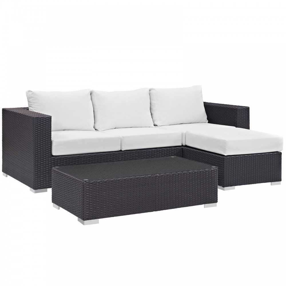 Convene 3 Piece Outdoor Patio Sofa Set Convene 3 Piece Outdoor Patio Sofa Set