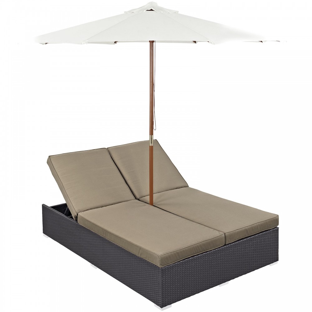 Convene Double Outdoor Patio Chaise Convene Double Outdoor Patio Chaise