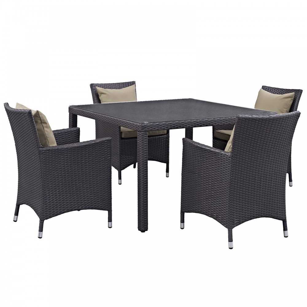 Convene 5 Piece Outdoor Patio Dining Set