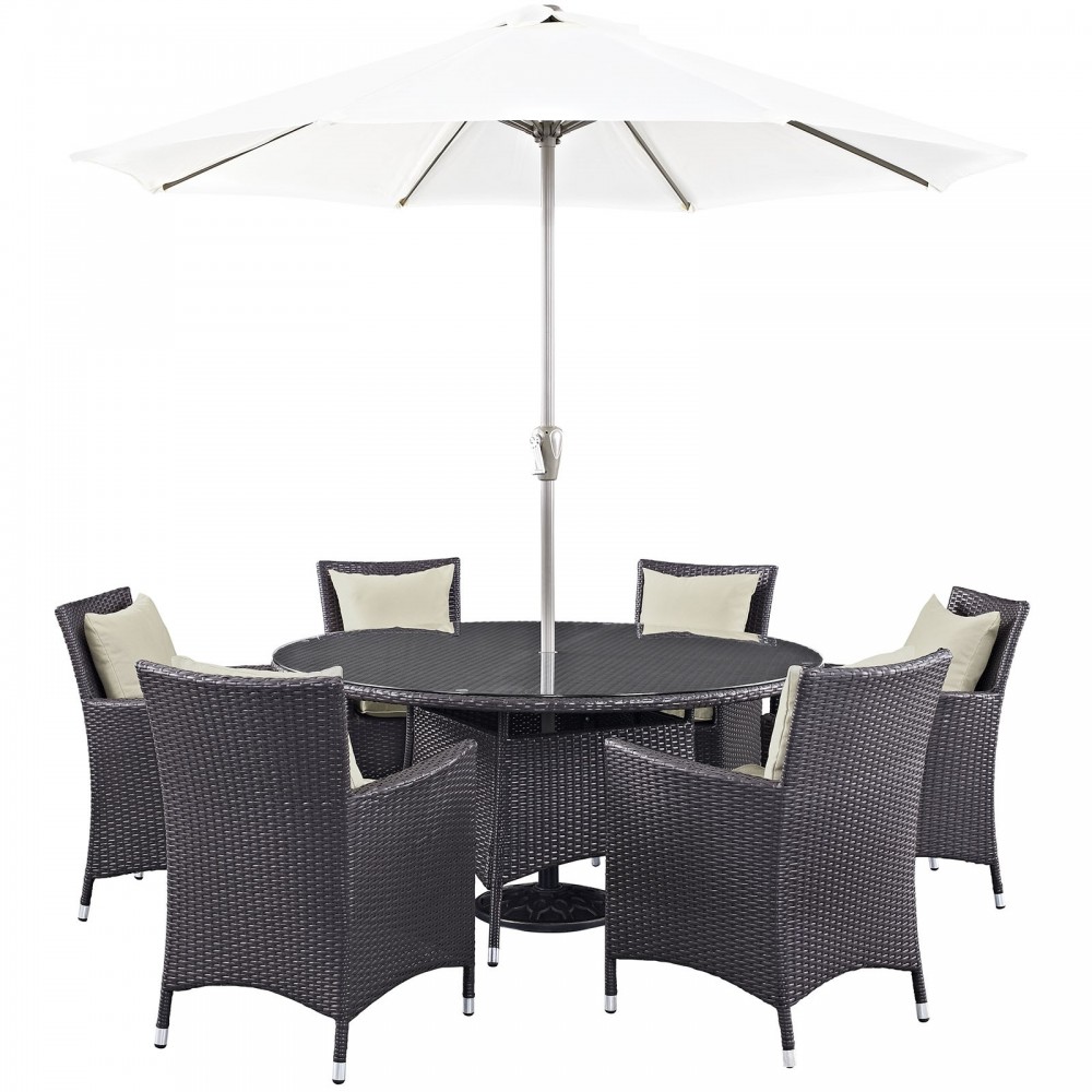 Convene 8 Piece Outdoor Patio Dining Set Convene 8 Piece Outdoor Patio Dining Set