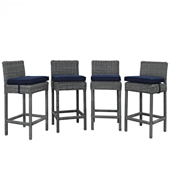 Summon Bar Stool Outdoor Patio Sunbrella® Set of 4