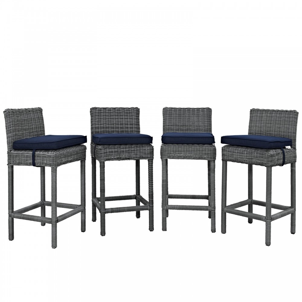 Summon Bar Stool Outdoor Patio Sunbrella® Set of 4