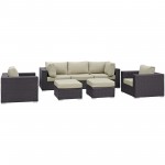 Convene 7 Piece Outdoor Patio Sectional Set