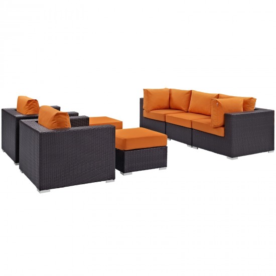 Convene 7 Piece Outdoor Patio Sectional Set