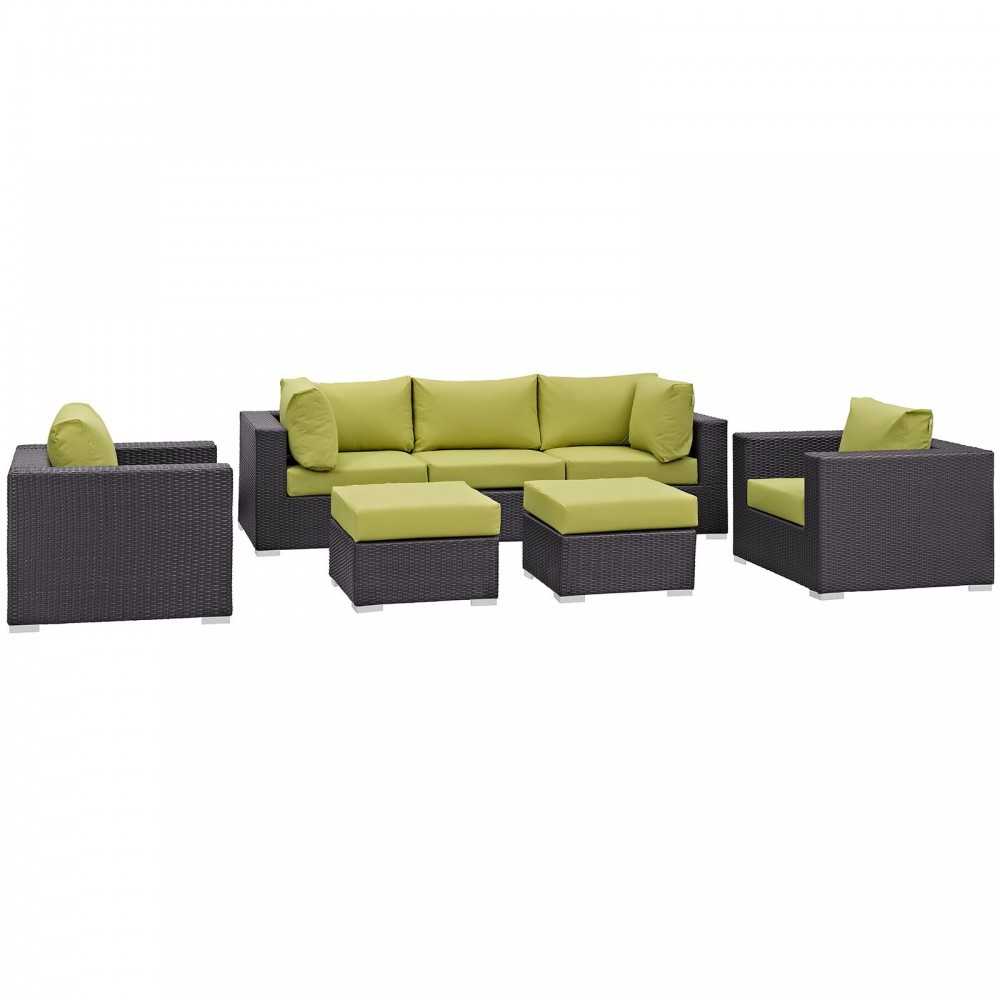 Convene 7 Piece Outdoor Patio Sectional Set