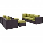 Convene 7 Piece Outdoor Patio Sectional Set