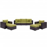 Convene 7 Piece Outdoor Patio Sectional Set