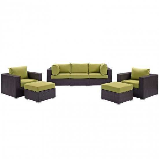 Convene 7 Piece Outdoor Patio Sectional Set