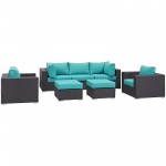 Convene 7 Piece Outdoor Patio Sectional Set