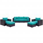 Convene 7 Piece Outdoor Patio Sectional Set