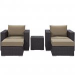 Convene 5 Piece Outdoor Patio Sectional Set