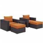 Convene 5 Piece Outdoor Patio Sectional Set