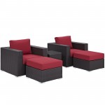 Convene 5 Piece Outdoor Patio Sectional Set