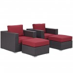 Convene 4 Piece Outdoor Patio Sectional Set