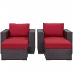 Convene 4 Piece Outdoor Patio Sectional Set