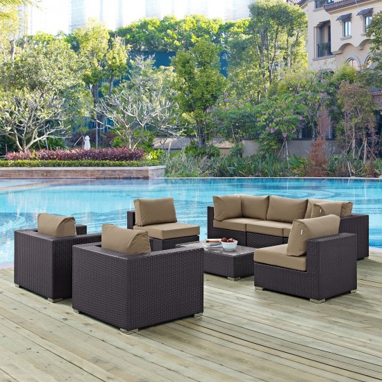 Convene 8 Piece Outdoor Patio Sectional Set