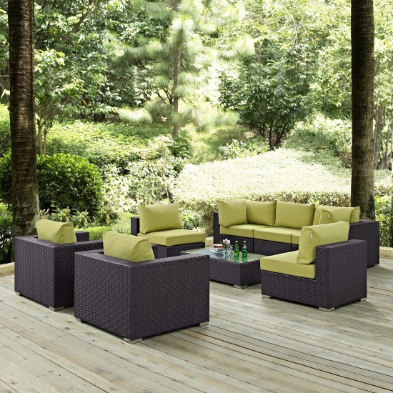 Convene 8 Piece Outdoor Patio Sectional Set