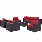 Convene 8 Piece Outdoor Patio Sectional Set