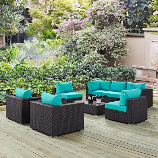 Convene 8 Piece Outdoor Patio Sectional Set