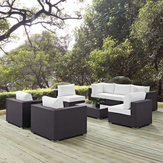 Convene 8 Piece Outdoor Patio Sectional Set