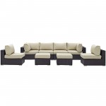 Convene 8 Piece Outdoor Patio Sectional Set