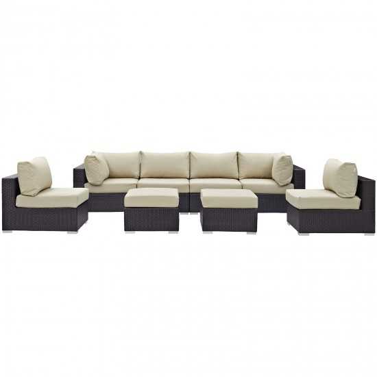 Convene 8 Piece Outdoor Patio Sectional Set