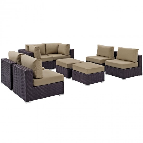 Convene 8 Piece Outdoor Patio Sectional Set