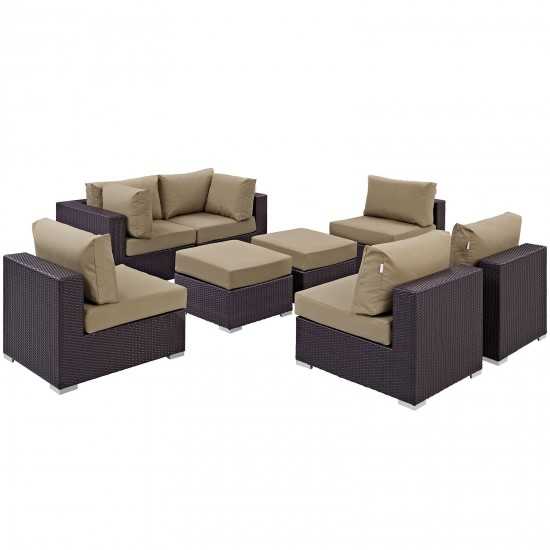 Convene 8 Piece Outdoor Patio Sectional Set