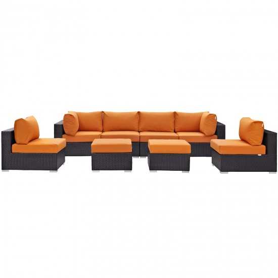 Convene 8 Piece Outdoor Patio Sectional Set