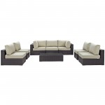 Convene 8 Piece Outdoor Patio Sectional Set