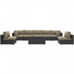 Convene 8 Piece Outdoor Patio Sectional Set