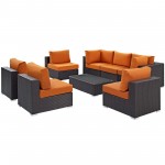 Convene 8 Piece Outdoor Patio Sectional Set