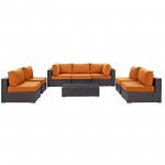 Convene 8 Piece Outdoor Patio Sectional Set