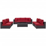 Convene 8 Piece Outdoor Patio Sectional Set