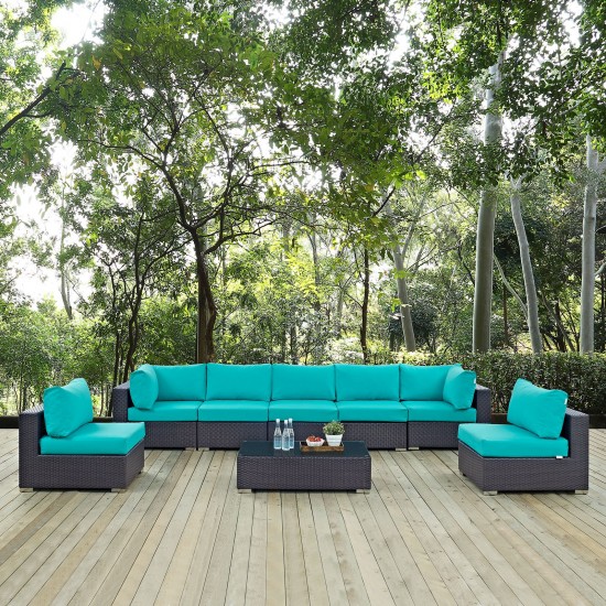 Convene 8 Piece Outdoor Patio Sectional Set