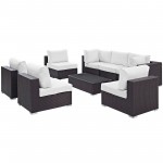 Convene 8 Piece Outdoor Patio Sectional Set