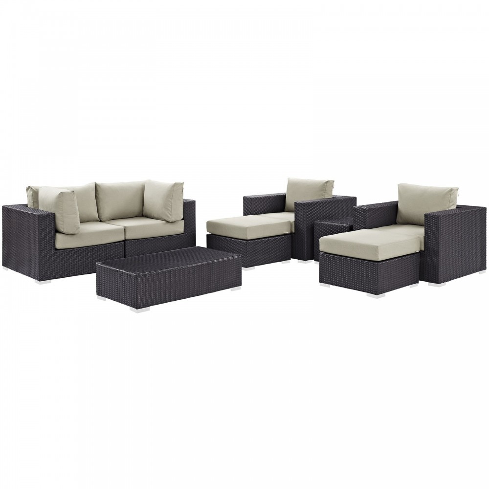 Convene 8 Piece Outdoor Patio Sectional Set