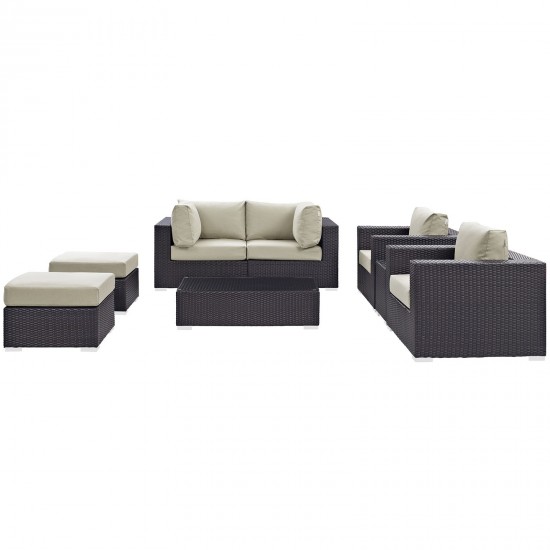 Convene 8 Piece Outdoor Patio Sectional Set