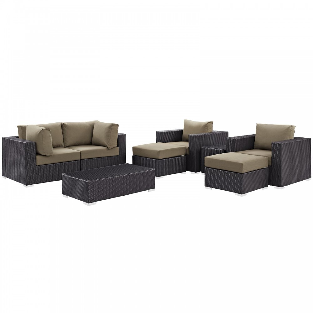 Convene 8 Piece Outdoor Patio Sectional Set