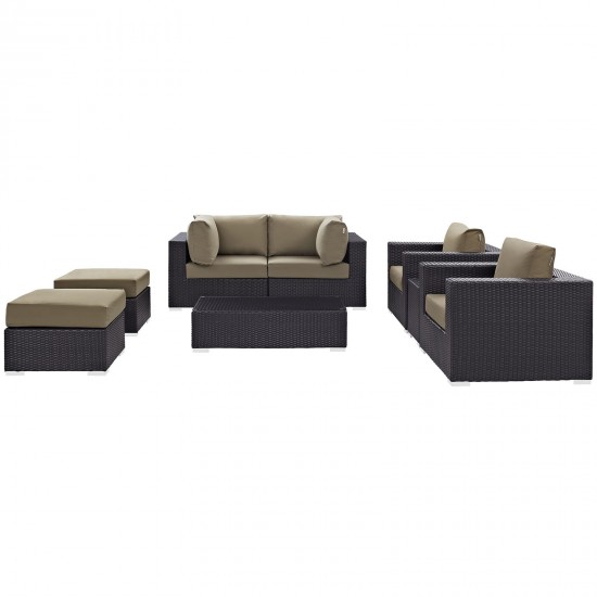 Convene 8 Piece Outdoor Patio Sectional Set