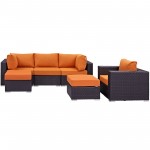 Convene 6 Piece Outdoor Patio Sectional Set