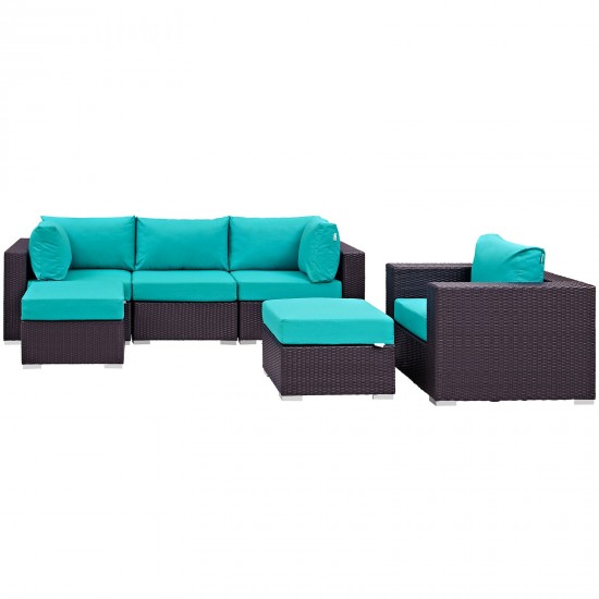 Convene 6 Piece Outdoor Patio Sectional Set