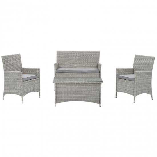 Bridge 4 Piece Outdoor Patio Patio Conversation Set