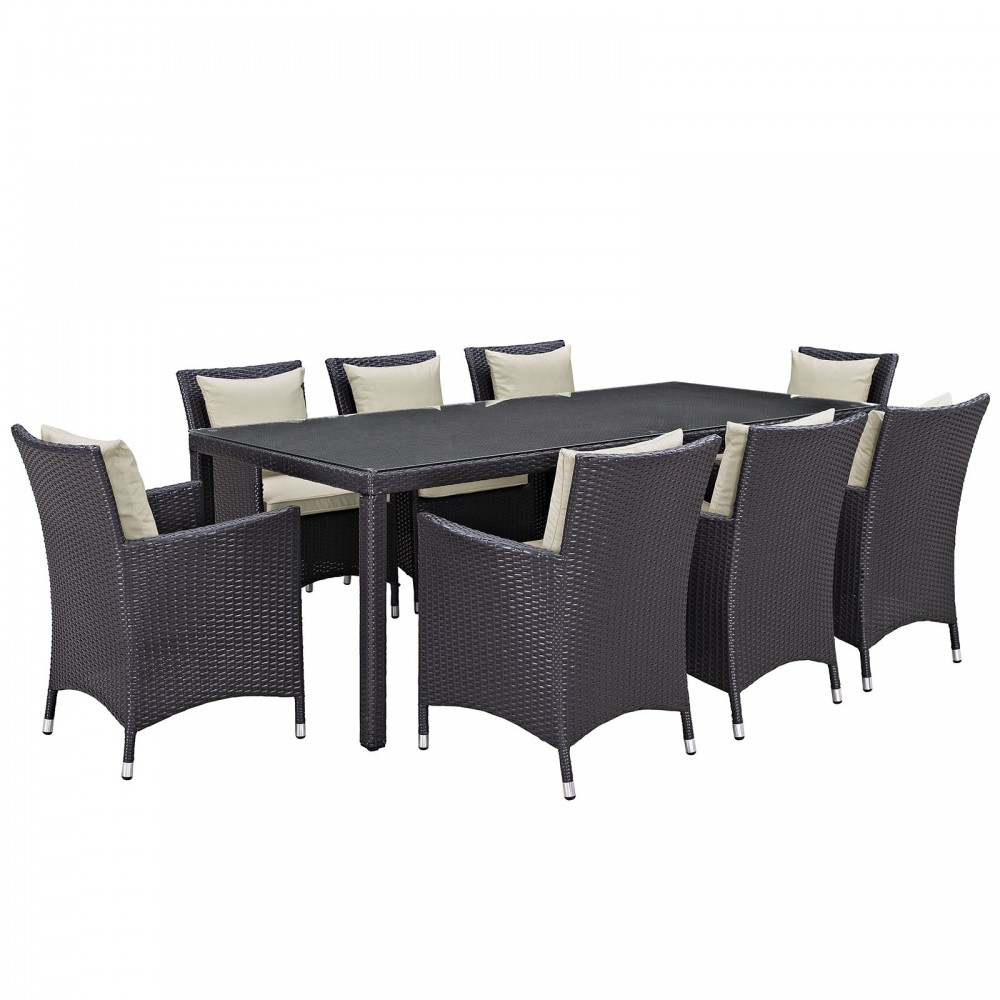 Convene 9 Piece Outdoor Patio Dining Set Convene 9 Piece Outdoor Patio Dining Set